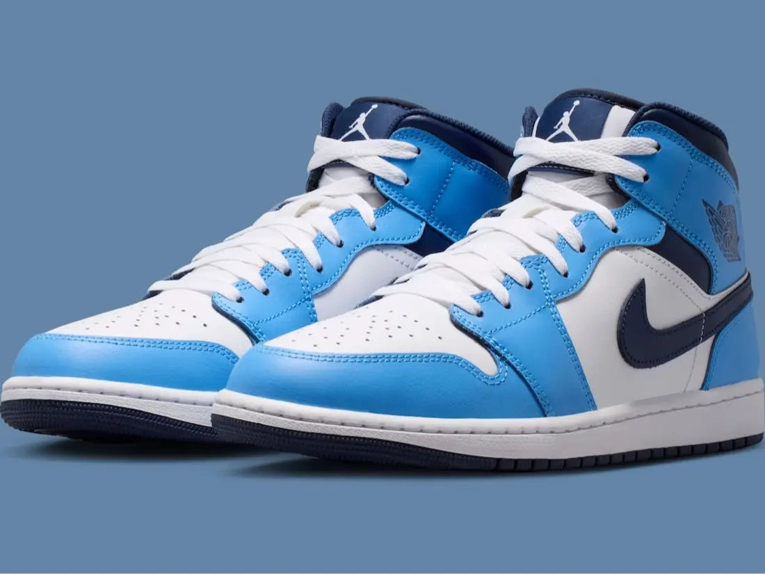 Nike Air Jordan 1 Mid University Blue Midnight Navy DQ8426-405 Men’s Shoes NEW Basketball Sneakers