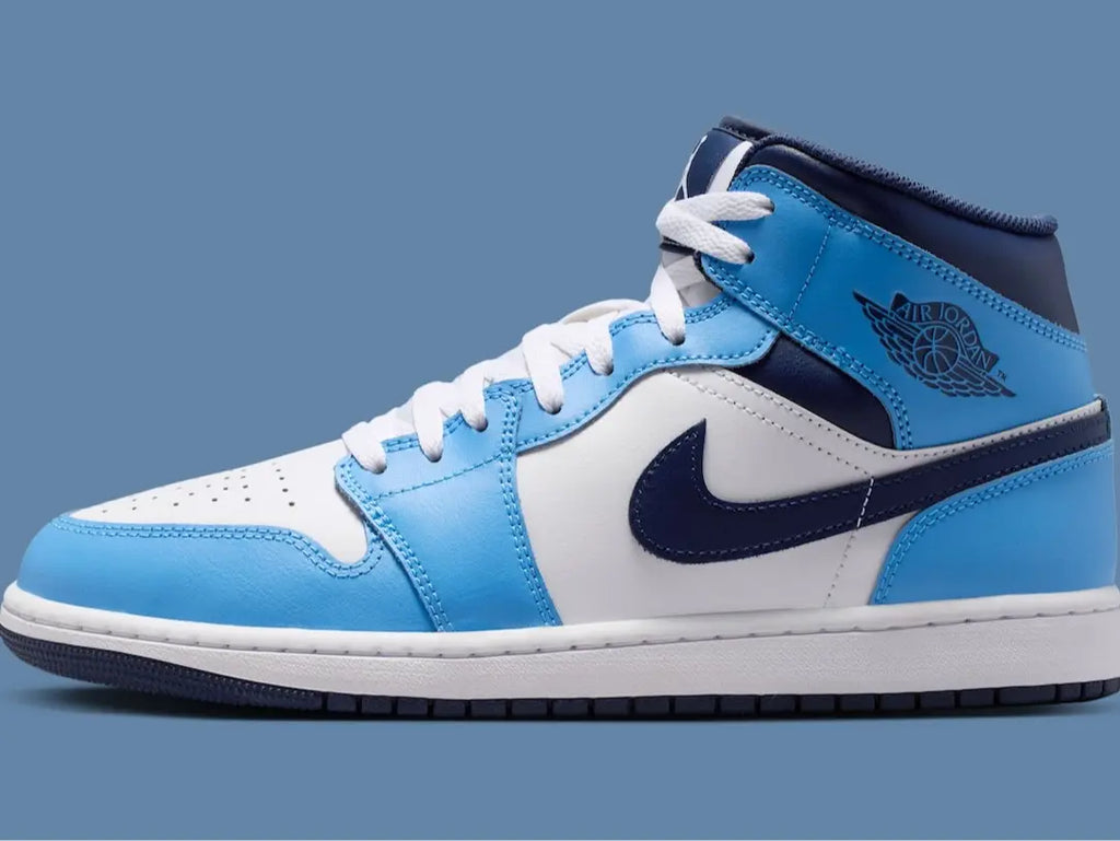 Nike Air Jordan 1 Mid University Blue Midnight Navy DQ8426-405 Men’s Shoes NEW Basketball Sneakers