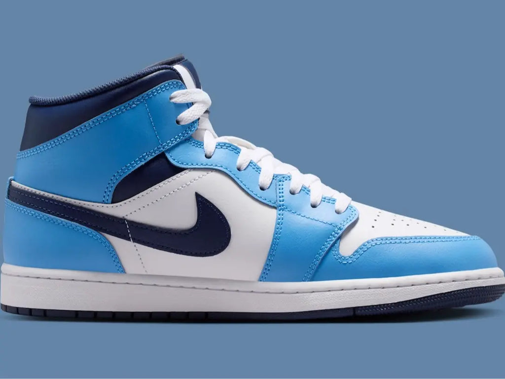 Nike Air Jordan 1 Mid University Blue Midnight Navy DQ8426-405 Men’s Shoes NEW Basketball Sneakers