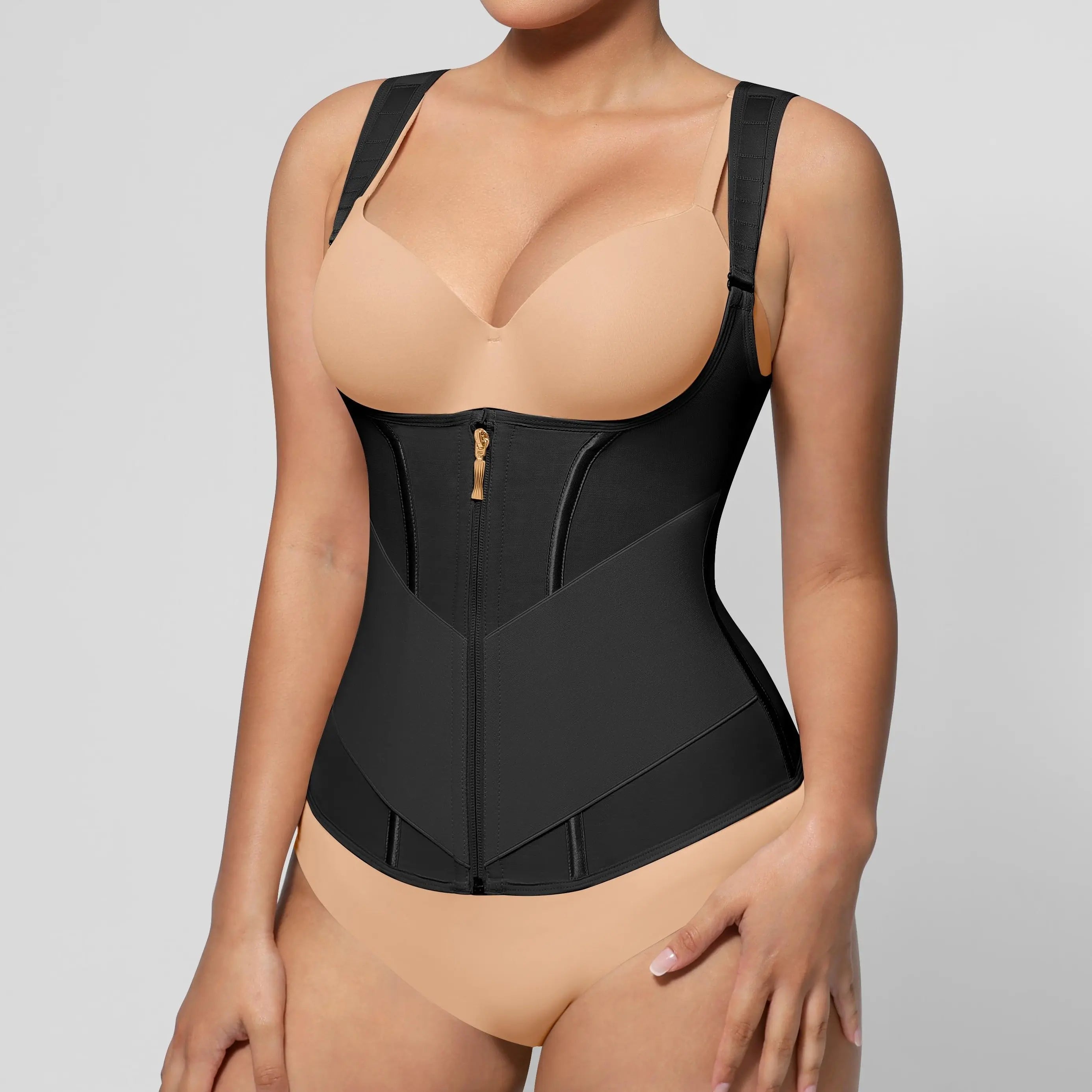 Feelingirl #LIVE FeelVibe Waist Trainer for Women Latex Waist Trainers Vest Adjustable Wide Straps SummerVibes