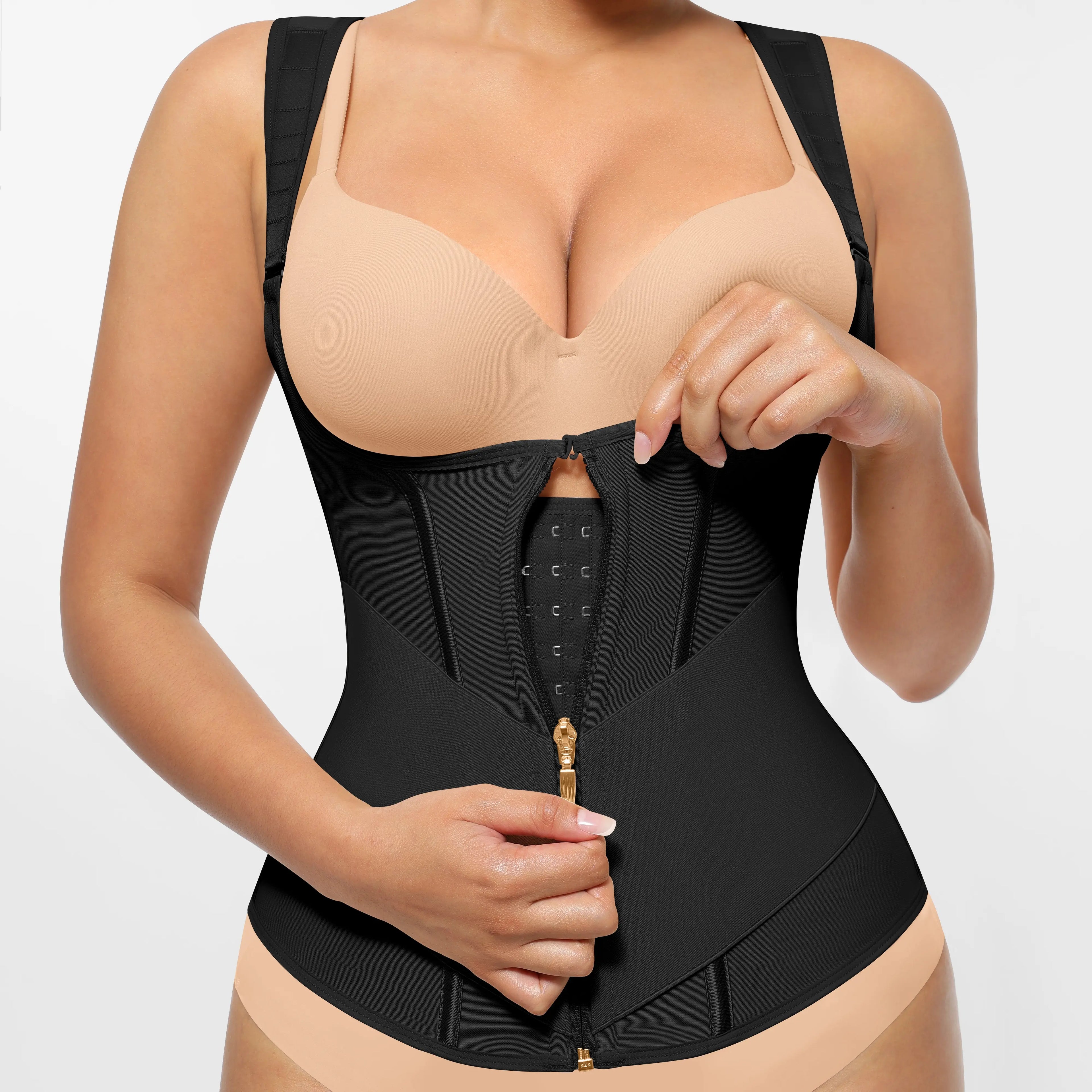 Feelingirl #LIVE FeelVibe Waist Trainer for Women Latex Waist Trainers Vest Adjustable Wide Straps SummerVibes