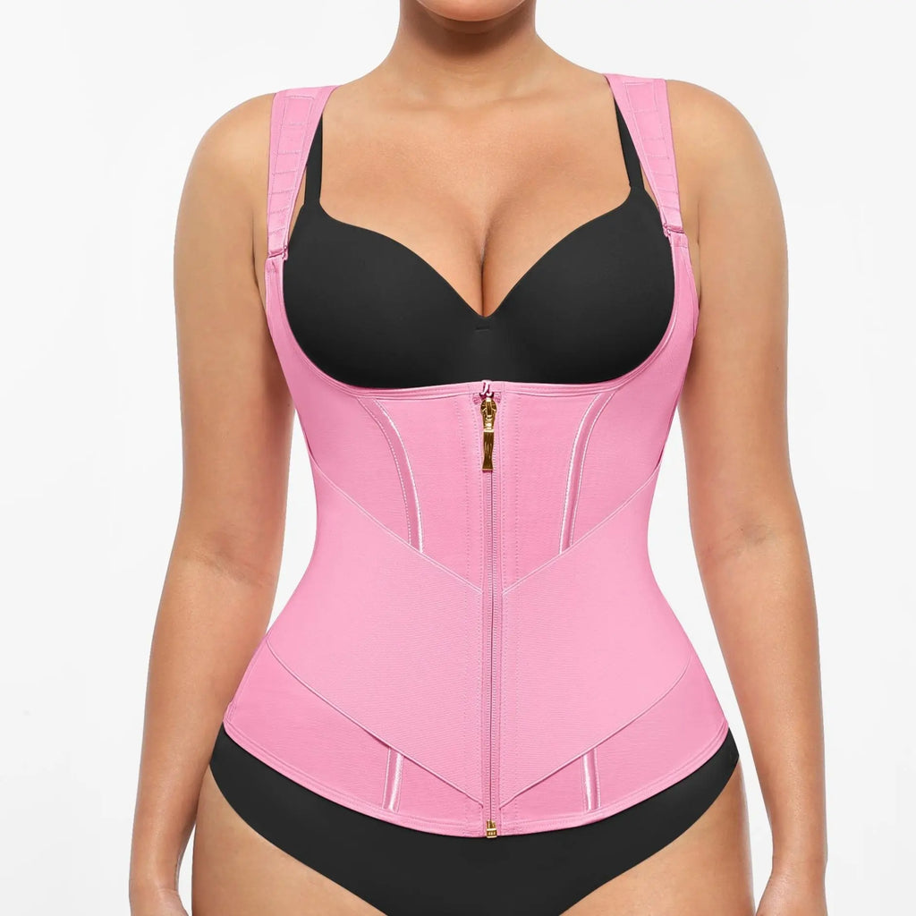 Feelingirl #LIVE FeelVibe Waist Trainer for Women Latex Waist Trainers Vest Adjustable Wide Straps SummerVibes