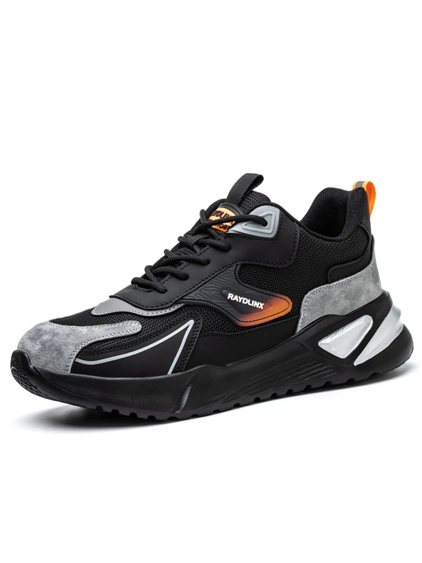 Men's Steel Toe Anti-Puncture Safety Shoes, Lightweight Comfortable Breathable Mesh Fabric, Odor-Resistant Worksite Safety Footwear, Durable Construction Footwear, Construction Work Shoes, Working Shoes, Protective Work Shoes - Color: Gray, Size: CN36