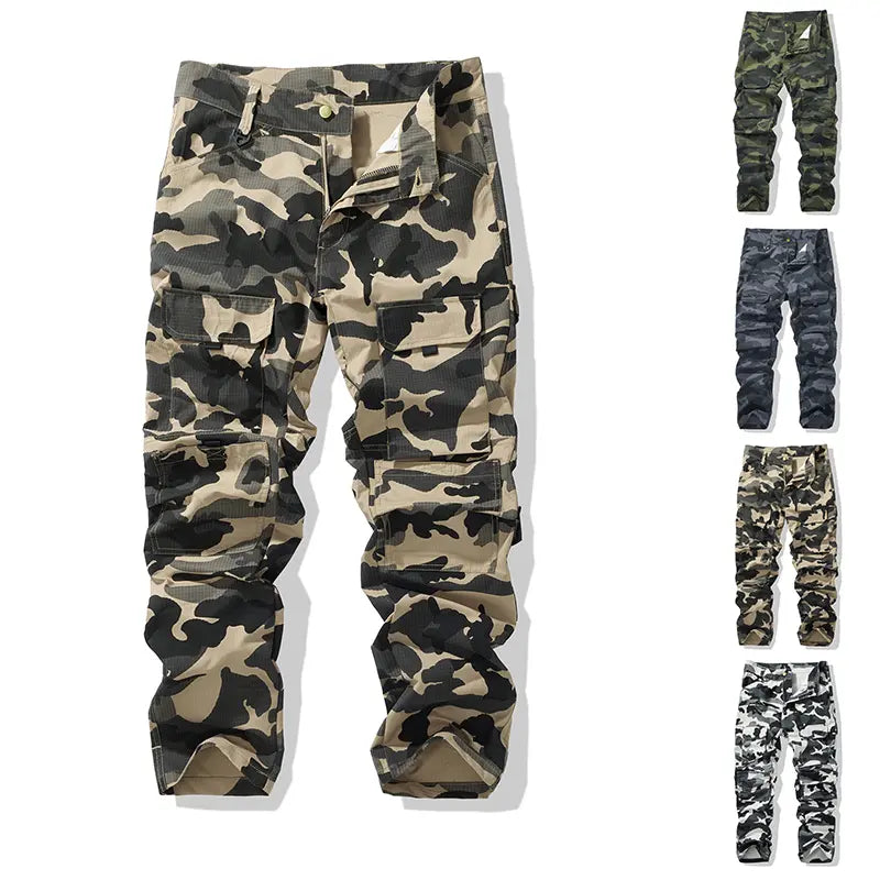 Single pack: men’s cargo tactical pants with multiple pockets; multifunctional camouflage work pants; suitable for everyday wear; casual style; comfortable all year round; outdoor pants; durable fabric pants; men’s cargo pants; men’s clothing.