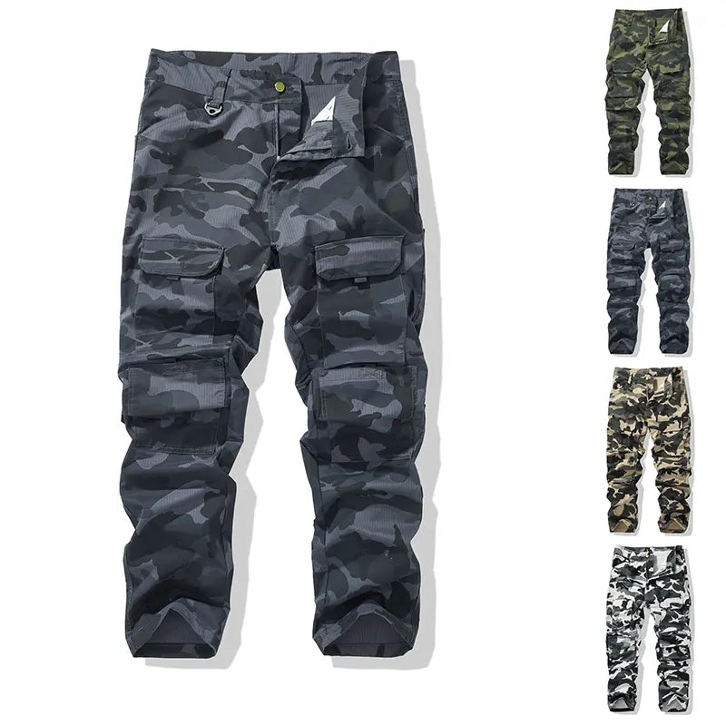 Single pack: men’s cargo tactical pants with multiple pockets; multifunctional camouflage work pants; suitable for everyday wear; casual style; comfortable all year round; outdoor pants; durable fabric pants; men’s cargo pants; men’s clothing.