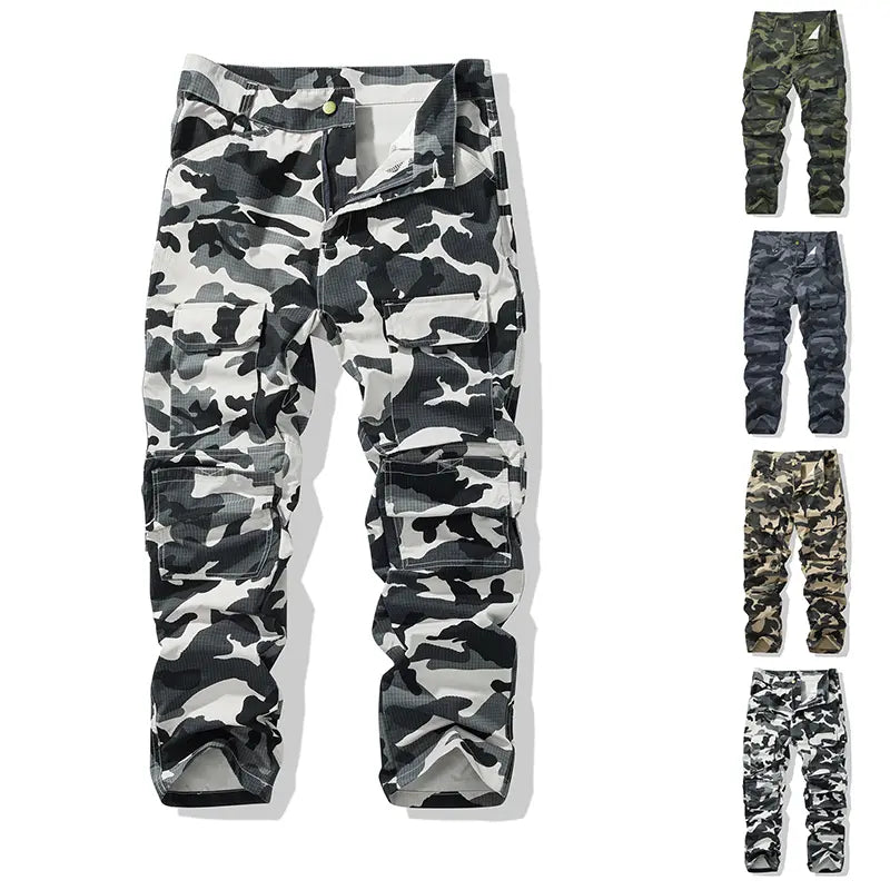 Single pack: men’s cargo tactical pants with multiple pockets; multifunctional camouflage work pants; suitable for everyday wear; casual style; comfortable all year round; outdoor pants; durable fabric pants; men’s cargo pants; men’s clothing.