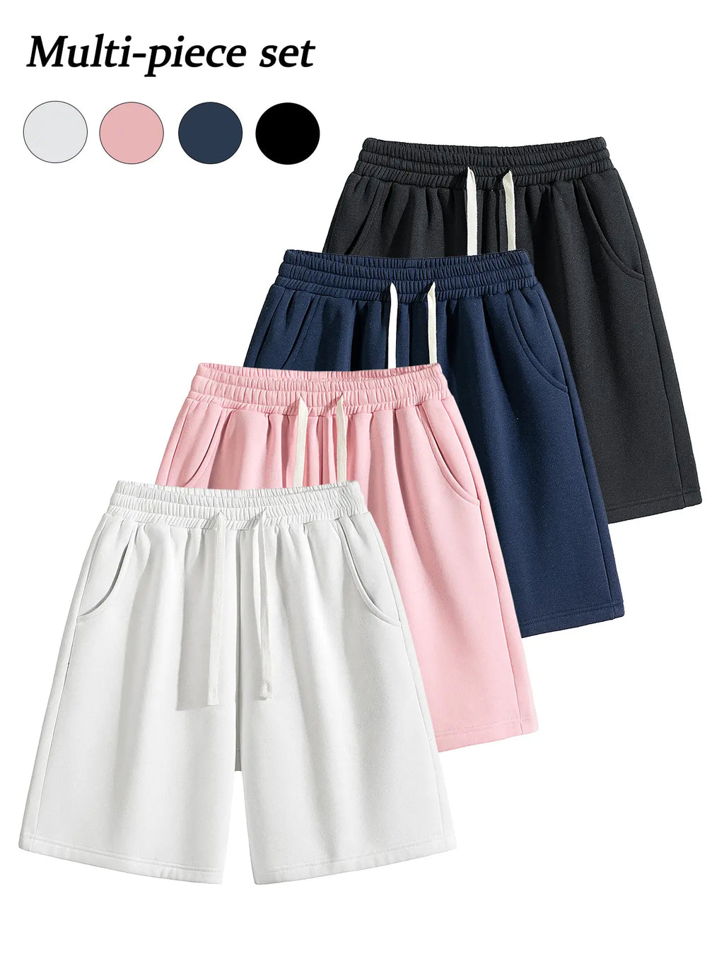 Men's Casual Cotton Shorts Ideal for workouts, jogging,and everyday lounging at home. Soft against the skin withmoisture-wicking properties. Features a high-stretchdrawstring waistband for adjustable fit. Relaxed straight-leg ,summer,ca,Rhines,mens,active
