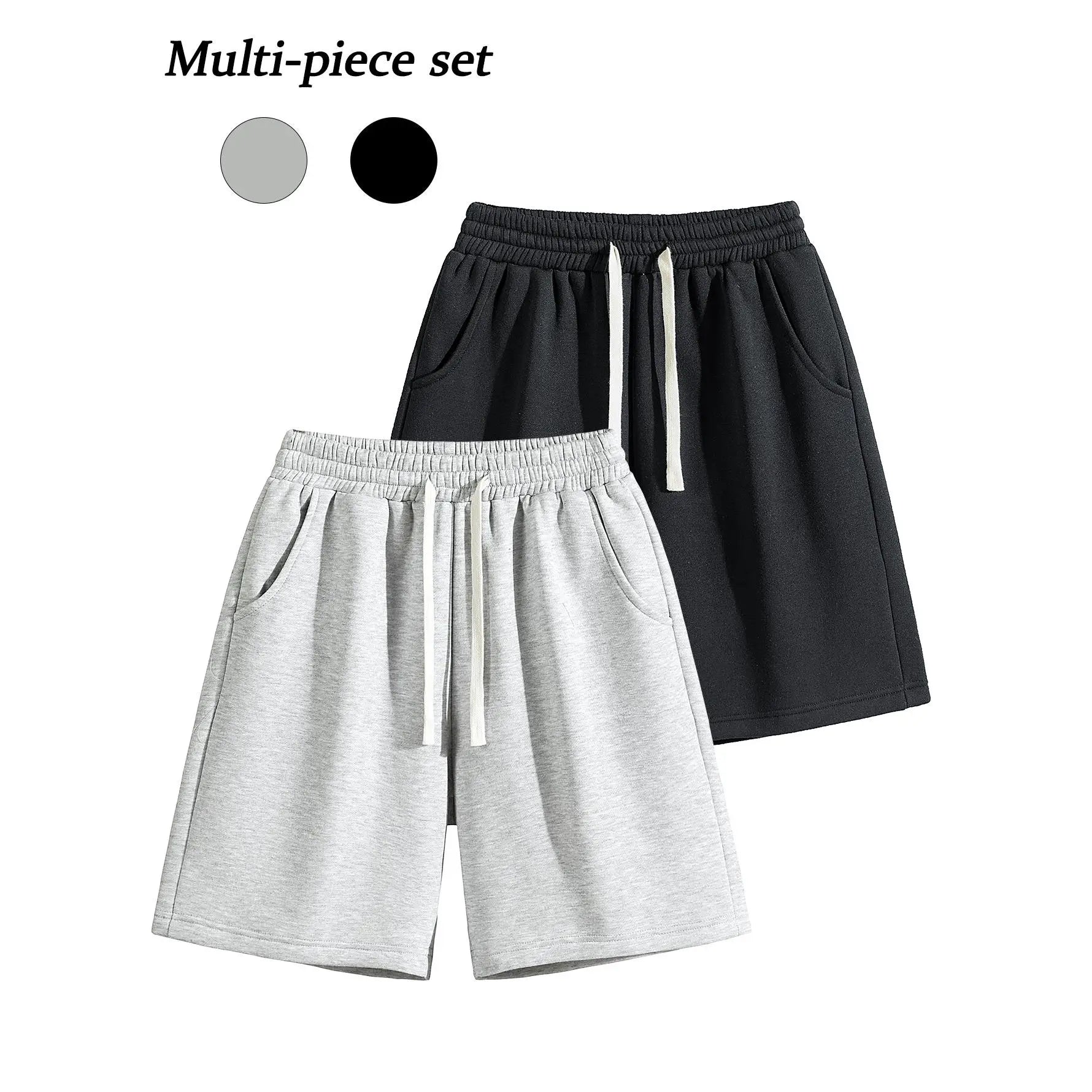 Men's Casual Cotton Shorts Ideal for workouts, jogging,and everyday lounging at home. Soft against the skin withmoisture-wicking properties. Features a high-stretchdrawstring waistband for adjustable fit. Relaxed straight-leg ,summer,ca,Rhines,mens,active