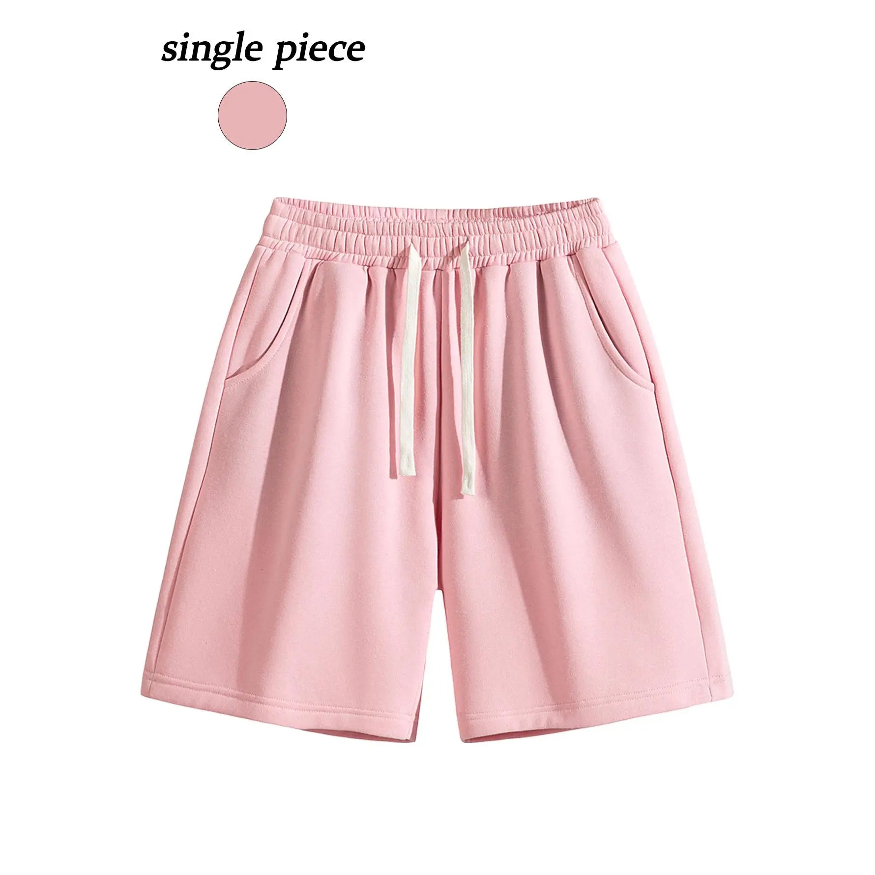 Men's Casual Cotton Shorts Ideal for workouts, jogging,and everyday lounging at home. Soft against the skin withmoisture-wicking properties. Features a high-stretchdrawstring waistband for adjustable fit. Relaxed straight-leg ,summer,ca,Rhines,mens,active - Color: Pink, Size: XS