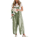 utcoco Women's Bib Overalls, Cute Floral Print Denim Jumpsuit with Baggy Wide Leg and Adjustable Straps, Fashion Apparel Chic Pants,back to school shopping, Flower, Women's Clothes