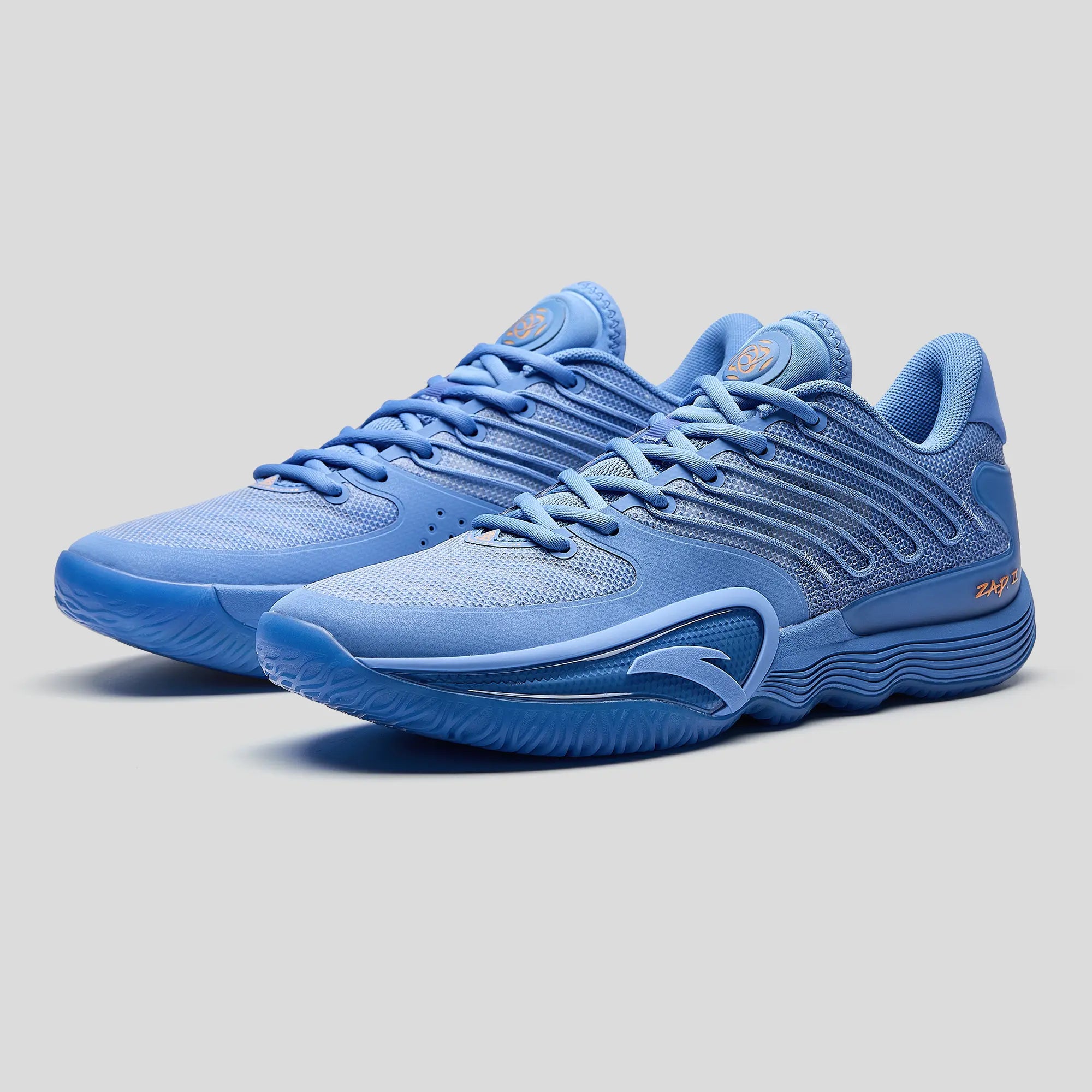 ANTA MEN ZAP 2 Basketball Shoes Cushioning Responsive Anti-slip Blue Sports Shoes