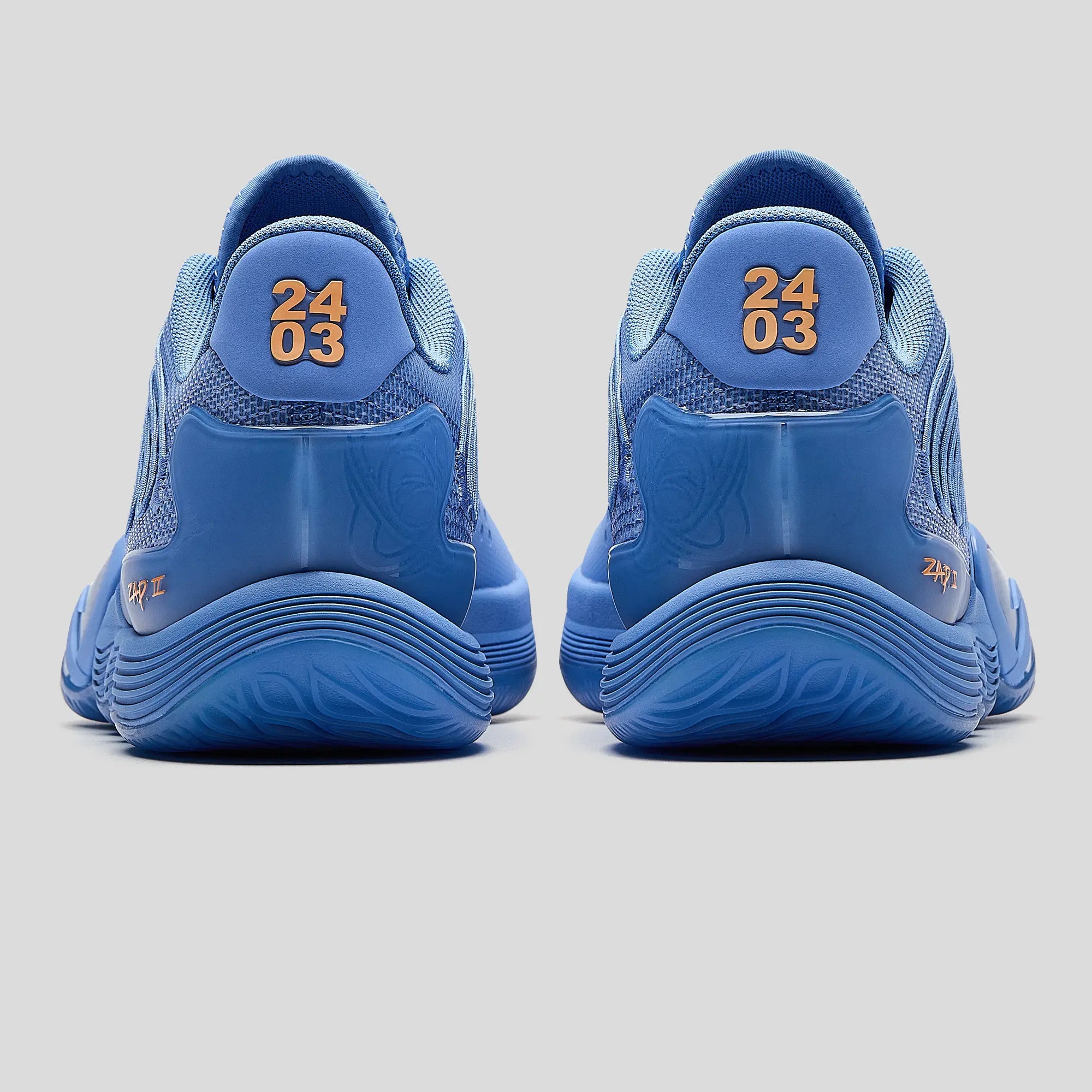 ANTA MEN ZAP 2 Basketball Shoes Cushioning Responsive Anti-slip Blue Sports Shoes