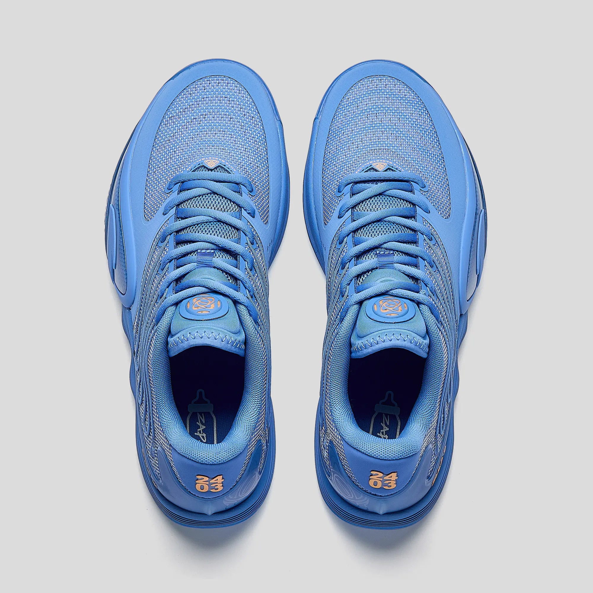 ANTA MEN ZAP 2 Basketball Shoes Cushioning Responsive Anti-slip Blue Sports Shoes