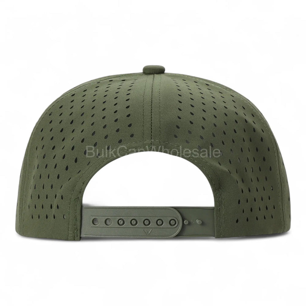 Men's 7-Panel Waterproof Cotton Snapback Hat - Breathable Outdoor, Adjustable Streetwear for Casual Outfits, Fashionable Cap with Laser Vents, Cotton Blend Fabric, Breathable Outdoor Hat, Adjustable Streetwear Hat, Casual Outfits Cap