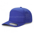 Men's 7-Panel Waterproof Cotton Snapback Hat - Breathable Outdoor, Adjustable Streetwear for Casual Outfits, Fashionable Cap with Laser Vents, Cotton Blend Fabric, Breathable Outdoor Hat, Adjustable Streetwear Hat, Casual Outfits Cap