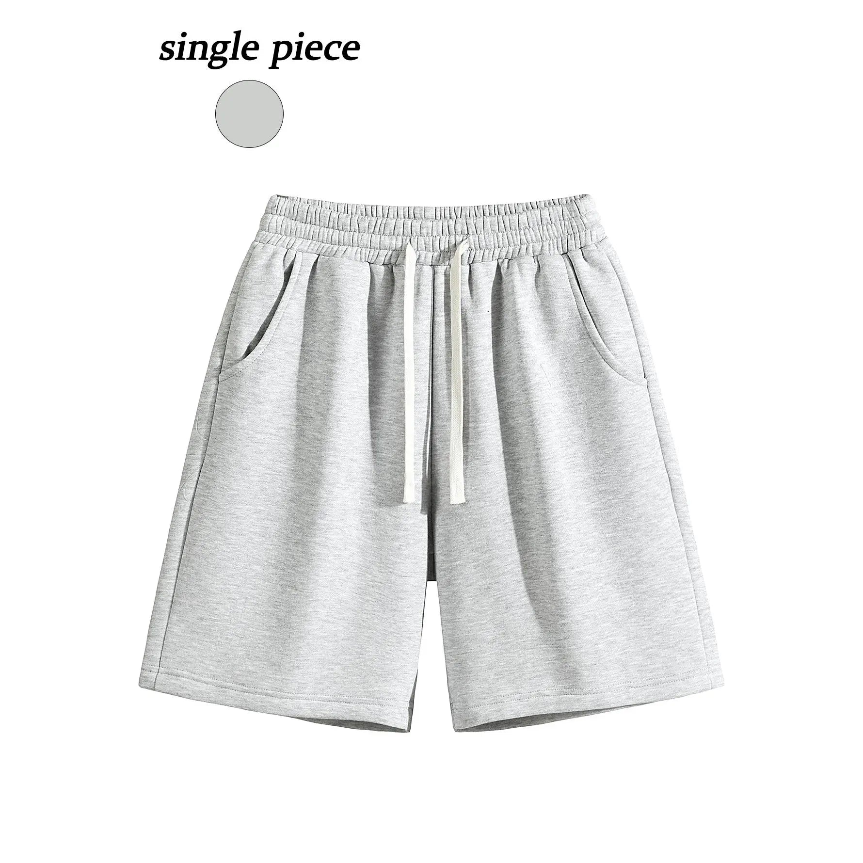 Men's Casual Cotton Shorts Ideal for workouts, jogging,and everyday lounging at home. Soft against the skin withmoisture-wicking properties. Features a high-stretchdrawstring waistband for adjustable fit. Relaxed straight-leg ,summer,ca,Rhines,mens,active - Color: Grey, Size: XS
